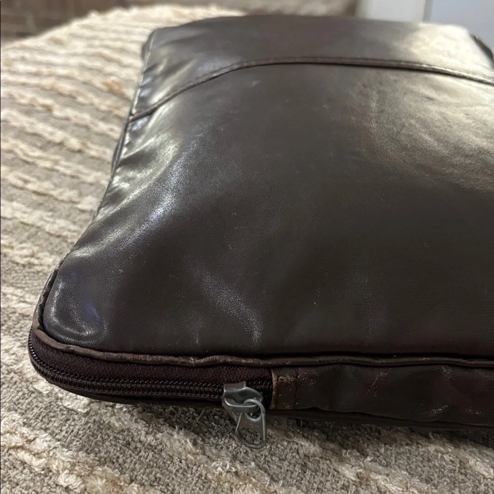 Lam Brown Leather Vintage Laptop Sleeve Case for‎ MacBook Air